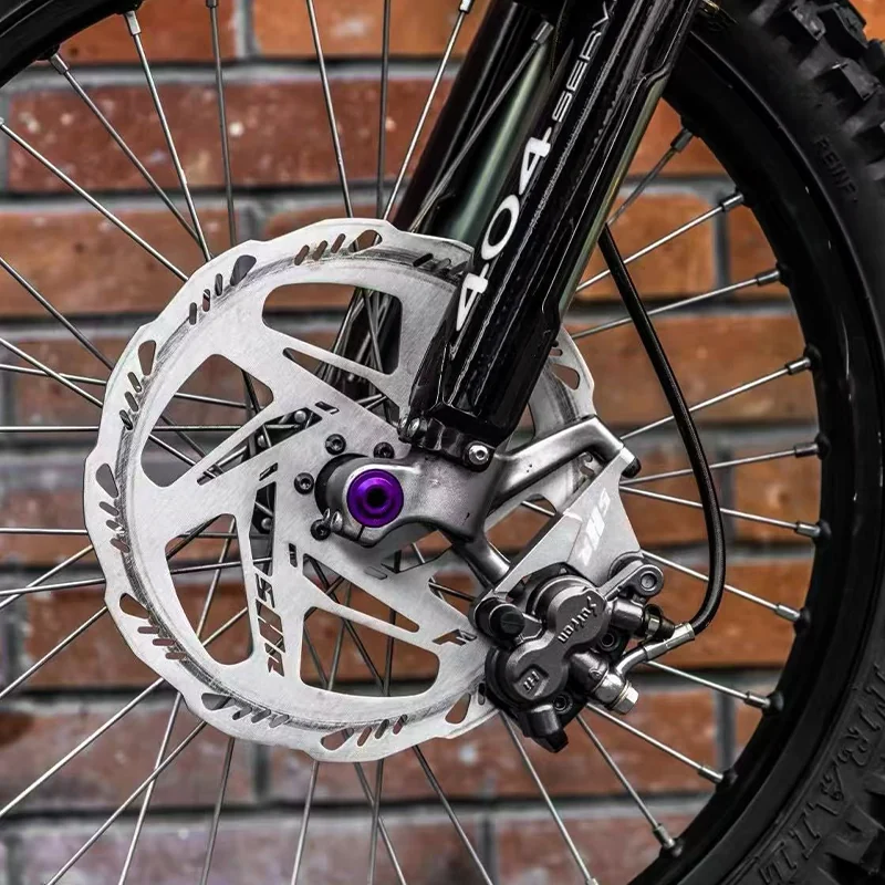 Front brake conversion installed on a Light Bee; caliper not included