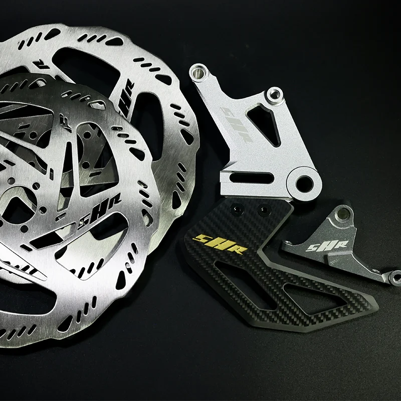 Front and rear Light Bee brake conversion components; calipers not included