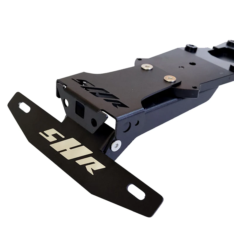 Close view of the plate bracket and release mechanism